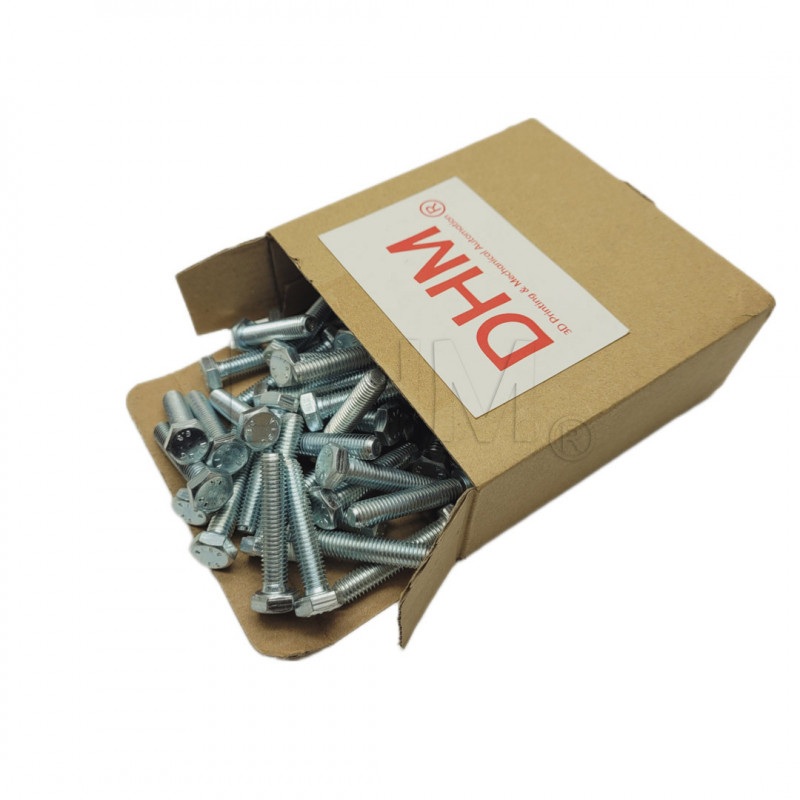 Sechskantschraube mit Teilgewinde aus Edelstahl 6x80 - Packung mit 100 Stück Sechskantschrauben 02081795 DHM