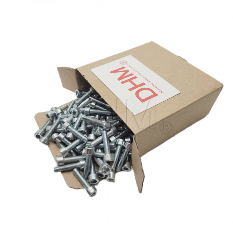 Galvanized 4x30 socket head cap screw - Pack of 500 pieces Cylindrical head screws 02082329 DHM