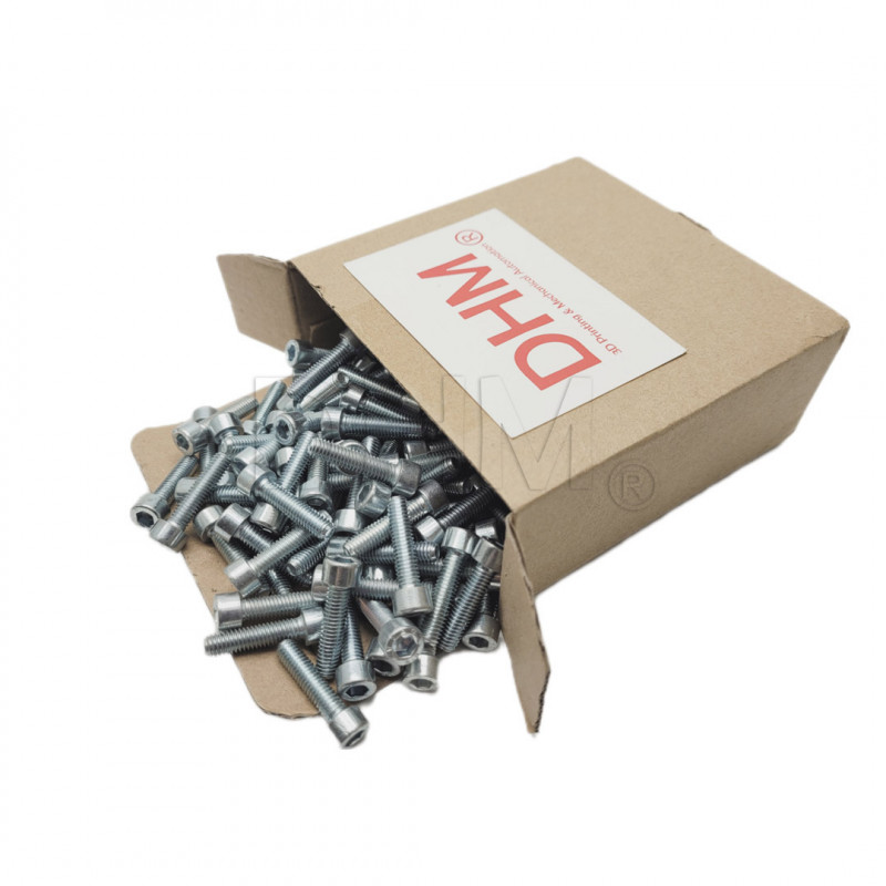 2x8 Cylinder Head Screw with Galvanized Allen Recess - Pack of 100 (Zinc Plated) Cylindrical head screws 02082676 DHM