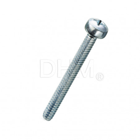 Vite 6x30 testa cilindrica bombata con intaglio a croce zincata (Zinc Plated) Viti a testa cilindrica bombata02080322 DHM
