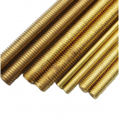 Brass threaded rod M5 L.1000 mm - 1 meter Threaded rods 02082927 DHM