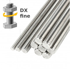 Galvanized threaded rod fine pitch M10 L.1000 mm - 1 meter Threaded rods 02082955 DHM