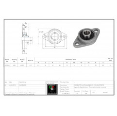 Cuscinetto flangiato autoallineante KFL006 Cuscinetti con supporto04140111 DHM