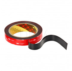 3M VHB™ 5952 acrylic foam double-sided adhesive tape black 6.35 mm x 3 m - thickness 1.1 mm Other tapes 11060227 DHM