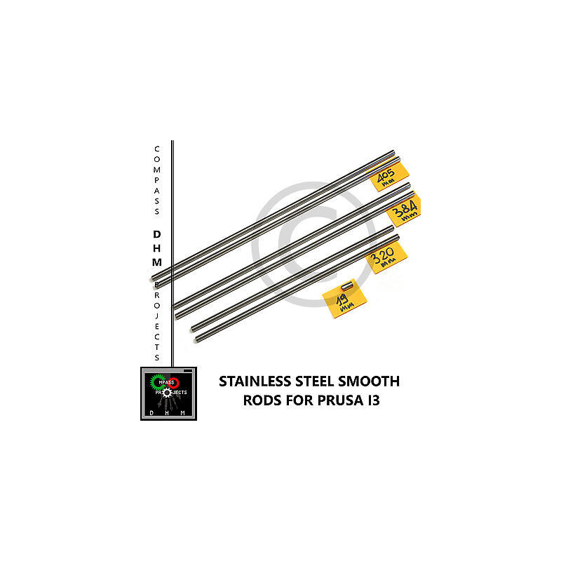 Guide lisce inox Prusa i3 barre lisce 8 mm stainless steel rods Reprap 3Dprinter Stampa 3D18011002 DHM