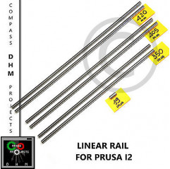 Prusa i2 smooth hardened ground rods - linear rail rods 8 mm - Reprap - 3D 3D printing 18011004 DHM