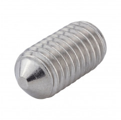 Grain with hexagon socket M4x5 conical tip - headless screw stainless steel A2 Grains 02083307 DHM