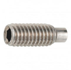 Casquillo hexagonal M4x4 punta cilíndrica - tornillo sin cabeza acero inoxidable A2 Granos 02083434 DHM