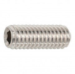 Grain with hexagon socket M8x10 cupped tip - headless screw stainless steel A2 Grains 02083548 DHM