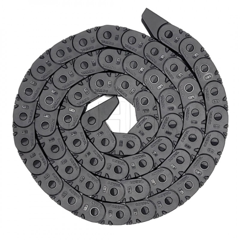 Cable chain 10x10 mm - length 1 meter - external snap opening Rigid chains 18050342 DHM Pro