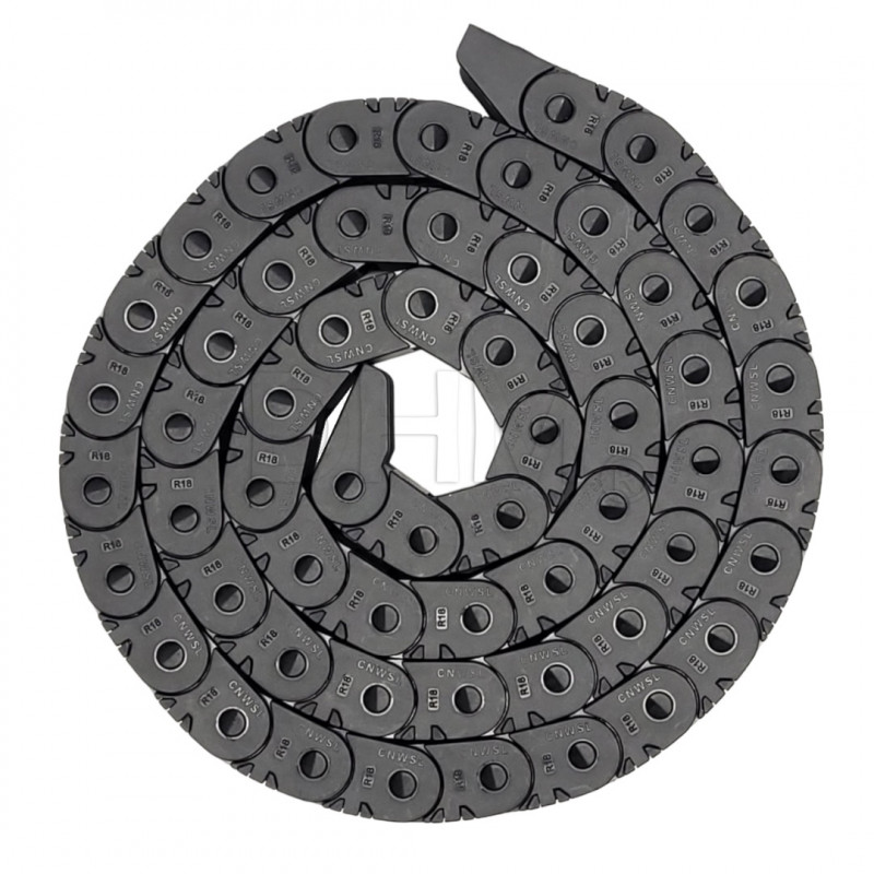 Cable chain 15x10 mm - length 1 meter - external snap opening Rigid chains 18050343 DHM Pro