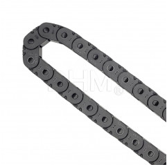 Cable chain 15x10 mm - length 1 meter - external snap opening Rigid chains 18050343 DHM Pro