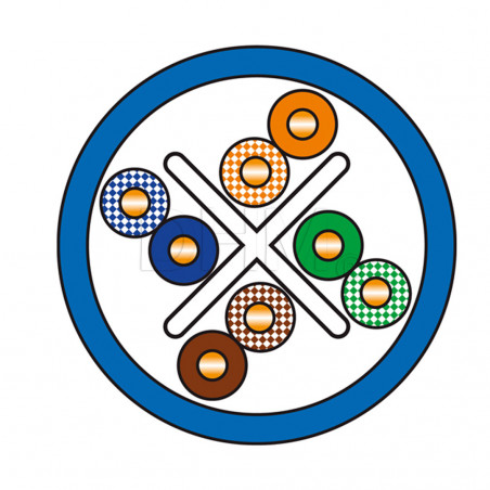 UTP LSZH CAT6 4x2xAWG24 Eca cable sin apantallar - por metro