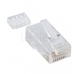 RJ45 8-poliger RJ45-Stecker Kat.6 ungeschirmt UTP LAN-Anschlüsse 12130212 DHM