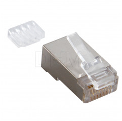 RJ45 8-poliger Stecker Kat.6 FTP geschirmt LAN-Anschlüsse 12130213 DHM