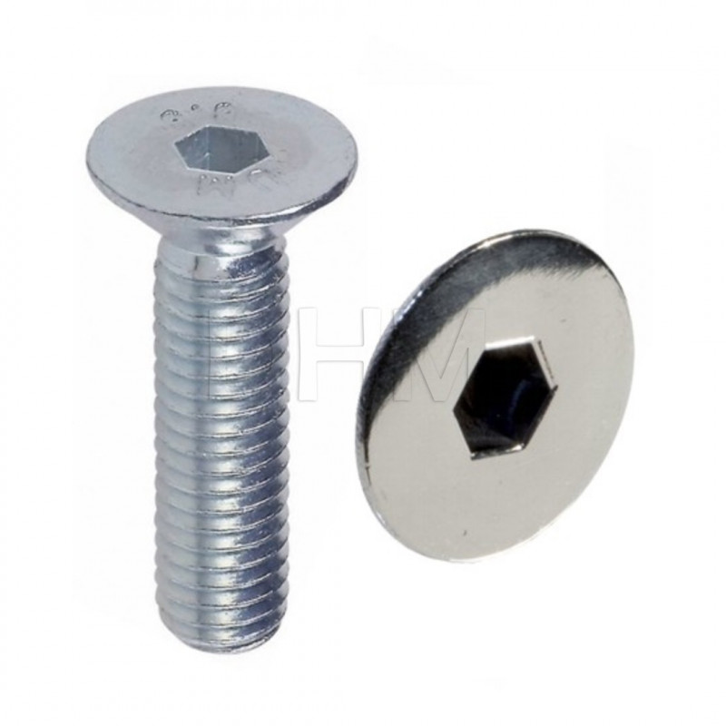 Vite 10x70 testa piana svasata con incasso a brugola zincata (Zinc Plated) Viti a testa piana svasata02080368 DHM