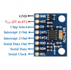 ADXL345 Module Accéléromètre Capteur de gravité numérique - Accéléromètre pour imprimante 3D Modules Arduino 08040328 DHM