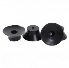 Black color suction cup non-slip foot - 14x11x9mm Wheels, feet, rollers and roller conveyors 11060232 DHM