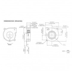 Ventilador turbo de doble rodamiento con conducto 50*50*15 mm 24V Aficionados - Gestión térmica 19720005 Gdstime