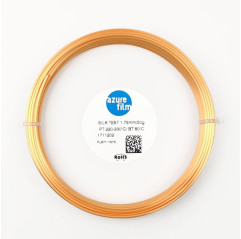 Campione Filamento PLA Silk Arancione Fiamma 1.75mm 50g 17m - filamenti per stampa 3D FDM AzureF PLA Silk AzureFilm19280138 A...