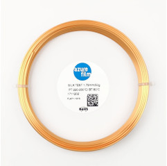 Filament échantillon PLA Silk Orange Flame 1.75mm 50g 17m - AzureF FDM 3D printing filament PLA Silk AzureFilm 19280138 Azure...