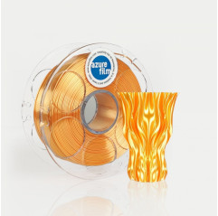 Filament échantillon PLA Silk Orange Flame 1.75mm 50g 17m - AzureF FDM 3D printing filament PLA Silk AzureFilm 19280138 Azure...