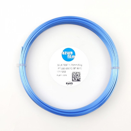 Sample PLA Silk Blue Sea Filament 1.75mm 50g 17m - FDM 3D printing filament AzureFilm PLA Silk AzureFilm 19280139 AzureFilm