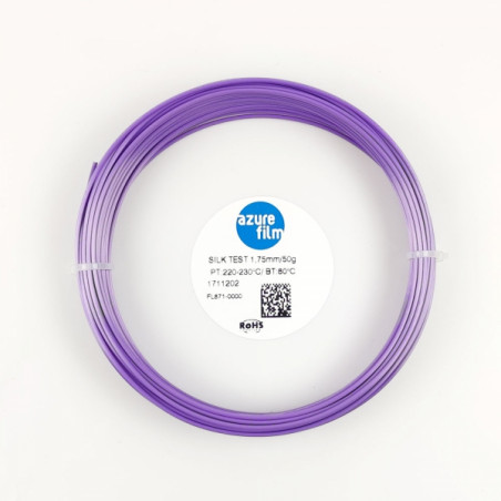 PLA Silk Lilac Filament Sample 1.75mm 50g 17m - FDM 3D Printing Filament AzureFilm PLA Silk AzureFilm 19280140 AzureFilm