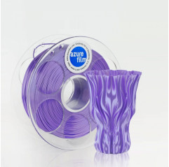 Muestra de filamento PLA Silk Lilac 1.75mm 50g 17m - filamento para impresión 3D FDM AzureFilm PLA Silk AzureFilm 19280140 Az...