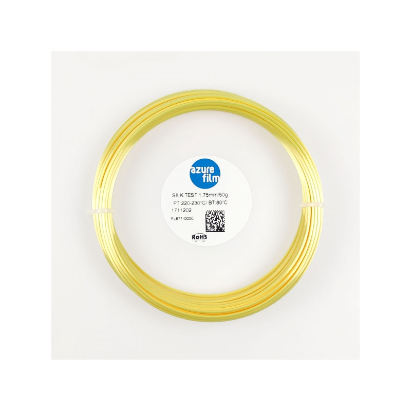 PLA Silk Yellow Filament Muster 1.75mm 50g 17m - FDM 3D Druck Filament AzureFilm PLA Silk AzureFilm 19280142 AzureFilm