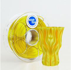 PLA Silk Yellow Filament Sample 1.75mm 50g 17m - FDM 3D Printing Filament AzureFilm PLA Silk AzureFilm 19280142 AzureFilm