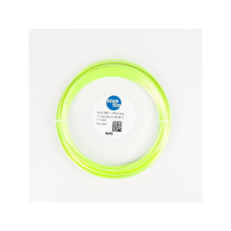 Campione Filamento PLA Silk Lime 1.75mm 50g 17m - filamenti per stampa 3D FDM AzureFilm PLA Silk AzureFilm19280143 AzureFilm