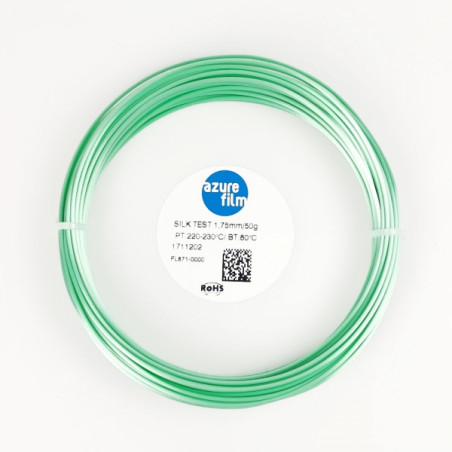 PLA Silk Aquamarine Filament Sample 1.75mm 50g 17m - FDM 3D Printing Filament AzureFilm PLA Silk AzureFilm 19280145 AzureFilm