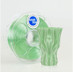 Filamentmuster PLA Silk Aquamarine 1.75mm 50g 17m - FDM 3D Druck Filament AzureFilm PLA Silk AzureFilm 19280145 AzureFilm