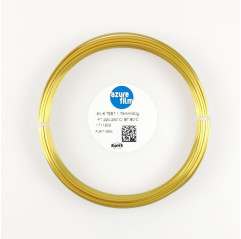 Muestra de filamento PLA Silk Gold 1.75mm 50g 17m - Filamento para impresión 3D FDM AzureFilm PLA Silk AzureFilm 19280146 Azu...