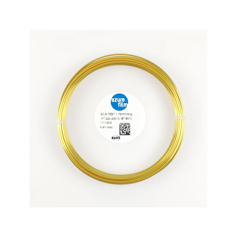 Filament Muster PLA Silk Gold 1.75mm 50g 17m - FDM 3D Druck Filament AzureFilm PLA Silk AzureFilm 19280146 AzureFilm