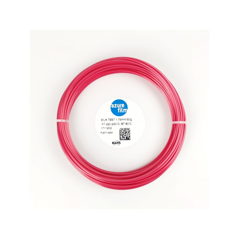 Filament échantillon PLA Silk Red 1.75mm 50g 17m - FDM 3D printing filament AzureFilm PLA Silk AzureFilm 19280150 AzureFilm