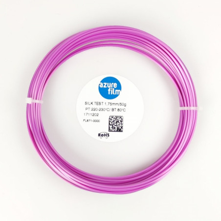 Campione Filamento PLA Silk Rosa 1.75mm 50g 17m - filamenti per stampa 3D FDM AzureFilm PLA Silk AzureFilm19280151 AzureFilm