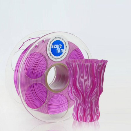 Filament Muster PLA Silk Pink 1.75mm 50g 17m - FDM 3D Druck Filament AzureFilm