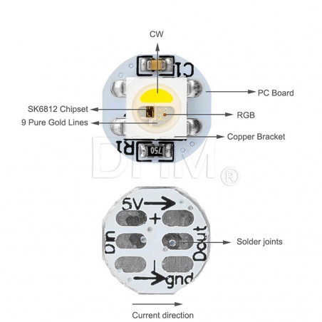 SK6812 RGBW 5v LED Voron Impresora 3D StealthBurner Voron