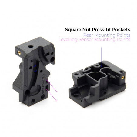 DDX v3 Carcasa trasera PA12 - Bondtech