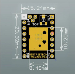 TMC2209 BIGTREETECH - Stepper Motor Driver Controlador de motor 19570018 Bigtreetech