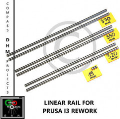 Barre lisce temprate rettificate Prusa i3 REWORK - linear rail rods 8 mm Reprap Stampa 3D18011006 DHM