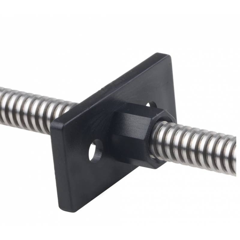 POM nut type B trapezoidal screw Ø8 mm pitch 2 mm 4 principles Trapezoidal screws T8 05050408 DHM