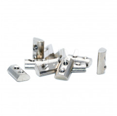 Nuts with spring - Series 6 steel - M3 thread - pieces 10 Series 6 (slot 8) 14090115 DHM