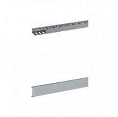Chemin de câbles 15x30 mm - fente 5 mm - gris - au mètre + couvercle Goulottes  19640023 Bocchiotti