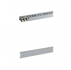 Cable duct for cable wiring 25x60 mm - slot 8 mm - gray color - by the meter + Cover Cable Trunking 19640027 Bocchiotti