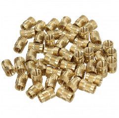 M4 brass threaded insert - 4x4x6 mm - Pack of 100 pieces Other 02083587 DHM