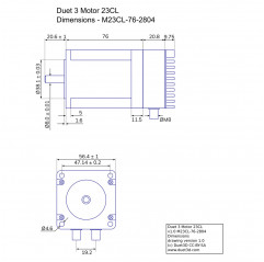 Duet 3 Motor stepper boucle fermée 23CL - CAN-FD Extensions 19240037 Duet3D