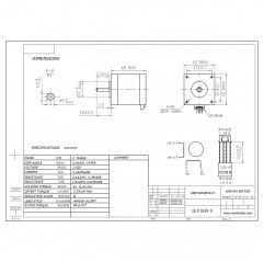 42BYGHM810-X1 2.4A 0.9° Stepper motor stepper WANTAI NEMA 17 CNC 3D print Nema 17 06010106 Wantai